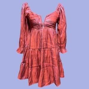 Entro Iridescent On/Off Shoulder Boho Dress – Small - NWT